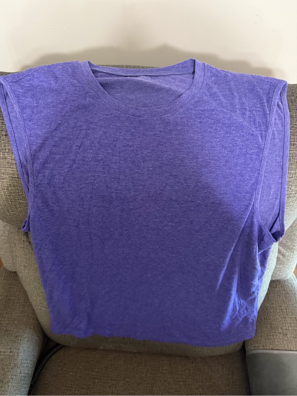 Women’s Purple Sleeveless Crewneck Top